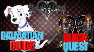 All 99 Dalmatians Guide  Top Dog Trophy  Kingdom Hearts 1 KHFM  Quick Quest [upl. by Ynaittirb]