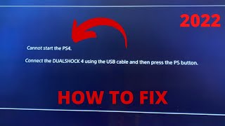 Cannot Start the PS4  Safe Mode Loop  How to Fix 2022 [upl. by Goldston]