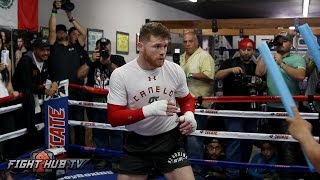 Canelo Alvarez Working Reflexes Looking Ripped in Workout ahead of Chavez Jr fight [upl. by Cynthia]