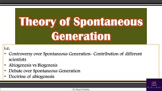 Spontaneous generation Theory in Microbiology  Abiogenesis vs biogenesis in detail EnglishMarathi [upl. by Parry]