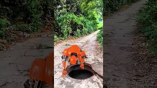 Robot 🤖 Cleaning Drain 😎🤯mini wood toywoodworking art skills \ handviralshort shorts 1million [upl. by Joktan]