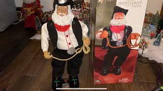 In Depth Repair of Gemmy 2001 Hip Swinging Santa Claus Animated Christmas Figure [upl. by Varden]