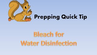 Disinfecting Water With Bleach [upl. by Hayyifas234]