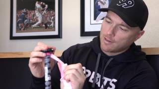 How to Install Lizard Skin Bat Grips  Right amp Left Handed Batter  Axe Bat Handle  99BATScom [upl. by Renell633]