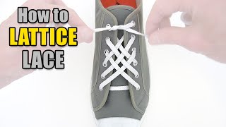 Lattice Lacing Tutorial – Professor Shoelace [upl. by Lugar266]