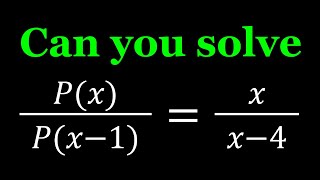 A Polynomial Equation  Math Competitions [upl. by Jillie]