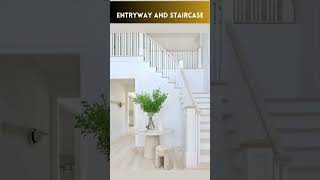 ENTRYWAY Decor with stair design ideas  LUXURY entrance [upl. by Roi]