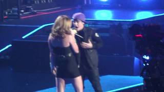 Justin Bieber and Miley Cyrus Overboard at Madison Square Garden on August 31 2010 [upl. by Amitie]