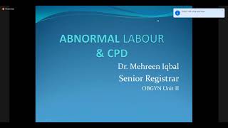 Abnormal Labor amp CPD  Obstetrics [upl. by Rifkin]