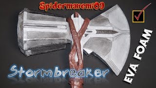 Tutorial 👍 como hacer el Stormbreaker🔪🔨🌩️✨🍇Avengers [upl. by Spevek]