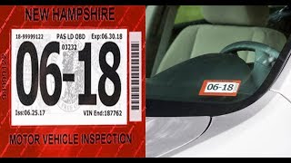 NH DMV Sticker Instructions [upl. by Notneuq]