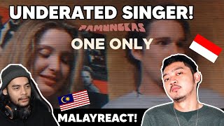 Pamungkas  One Only Lyrics Video MalayReact [upl. by Notffilc]