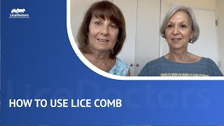 How to Use Lice Comb the Right Way  LiceDoctors [upl. by Anaerb]