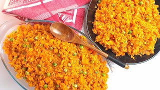 Easy Party Jollof Rice Recipe [upl. by Fonville]