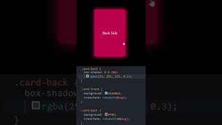 Card Flip Effect using HTML and CSS shorts css3 html5 codingbasics learntocode2024 [upl. by Northington401]