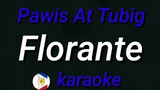 Pawis At Tubig Florante karaoke [upl. by Wilmette]