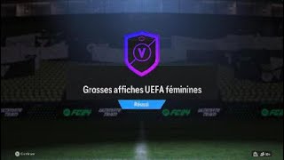 FC24 DCE  SBC GROSSES AFFICHES UEFA FÉMININES SOLUTION PAS CHER [upl. by Jadwiga]