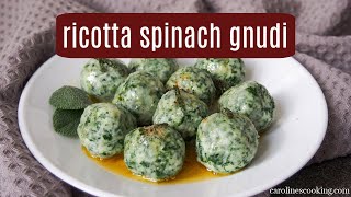 Ricotta and spinach gnudi [upl. by Schrick]