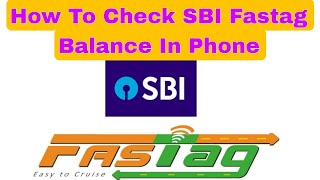 how to check sbi fastag balance sbi fastag balance kaise check kare  sbi fastag login [upl. by Maribel688]