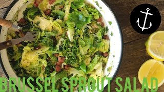 How to make Brussel Sprout and Kale Salad Bondi Harvest [upl. by Aidil]