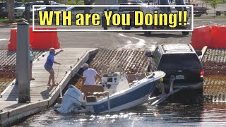 She Cant Believe He is Doing This  Miami Boat Ramps  Boynton Beach [upl. by Korella]