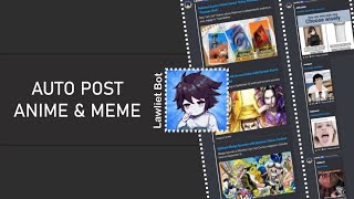 Cara Auto Post Anime amp Meme  Tutorial Discord [upl. by Noffihc]