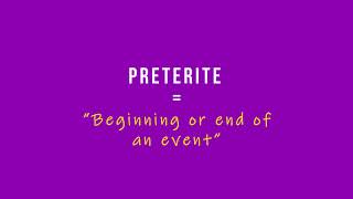 Preterite vs imperfect in Spanish [upl. by Obnukotalo]