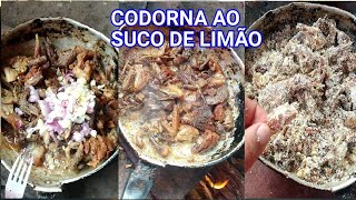 CODORNA AO SUCO DE LIMÃO🍋 RECEITA NORDESTINA [upl. by Philina]