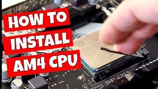 How To Install AMD AM4 Ryzen CPU For Beginners [upl. by Manard]