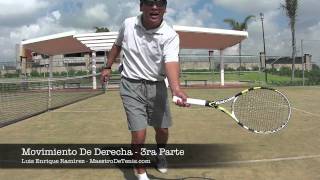 4 Clases De Tenis en HD  Movimiento De Derecha 3ra Parte [upl. by Dimitris834]