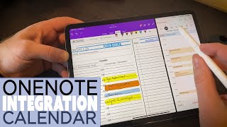 Digital Planner Calendar Integration​  OneNote Ipad and Goodnotes [upl. by Olegnaid]