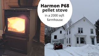 Can You Heat a 2000 sqft House With One Pellet Stove Harman P68 Review [upl. by Reamonn526]