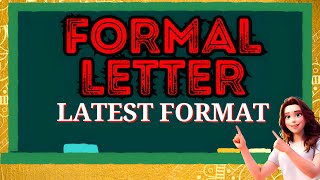 Formal Letter Latest Format  Letter Writing Format  formalletter formalletterwriting latest [upl. by Ahsiat634]