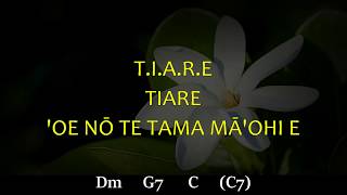 TIARE OE NO TE TAMA MAOHI  KARAOKE [upl. by Jerry]