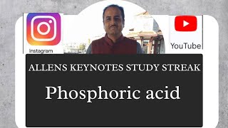 Phosphoric acid from Allens keynotes [upl. by Blondy]