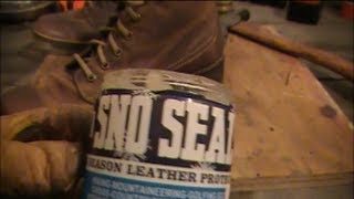 Sno Seal Leather Weather Proofing [upl. by Ailehc]