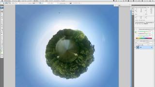 How to create your little tiny planets from panorama photo with Photoshop [upl. by Alleciram]