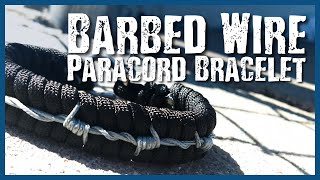 Barbed Wire Fishtail Bracelet Paracord Tutorial [upl. by Henriha315]