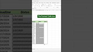 🙏 how to create a deadline tracker in Excel excel exceltech [upl. by Teagan32]