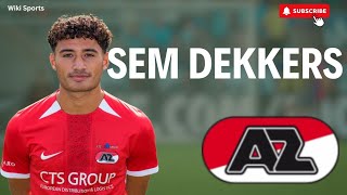 SEM DEKKERS 🇳🇱🇮🇩 • 20 YO  LB  RB  178 cm • Goals Assist and Defense • Jong AZ Alkmaar 2024 [upl. by Enelrak]