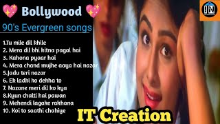 90 Evergreen Romantic Bollywood songs [upl. by Kciredorb]