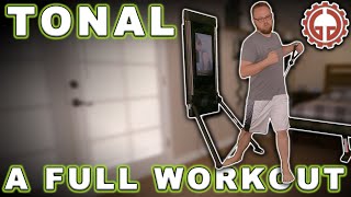 Tonal Home Gym Full Workout Review [upl. by Kraft249]