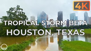 Buffalo Bayou in Houston Texas after Tropical Storm Beta Flooding Ultra HD 4K Walking Tour [upl. by Bobette932]