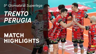 Itas Trentino vs Sir Susa Vim Perugia  VBW  SuperLega  Match Highlights [upl. by Eimrej102]