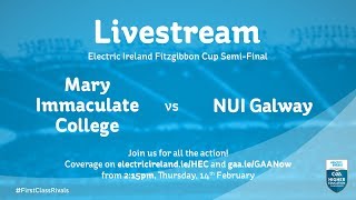 NUI Galway v Mary Immaculate College  Electric Ireland Fitzgibbon Cup Thursday 14th February [upl. by Risser]