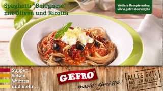 GEFROs Spaghetti Bolognese  GEFRO Rezepte [upl. by Eiramlatsyrc]