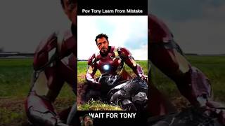 Tony Learns from mistake Ironman edit youtubeshorts viral shortsvideo marvel avengers [upl. by Merriman]