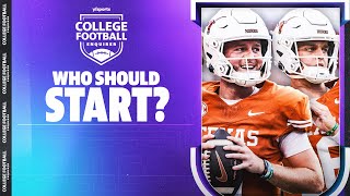 Is there a Texas QB CONTROVERSY  College Football Enquirer [upl. by Ethyl]