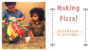 Kids Making Their Own Boboli Pizza For Dinner Family Pizza Night Fun Family Saturday [upl. by Portland]