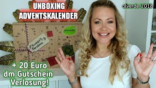 alverde ADVENTSKALENDER 2018 UNBOXING 💥 und 20 Euro dm Gutschein Verlosung💸 [upl. by Artim]